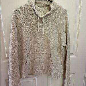 Aerie Cream Hooded Sweatshirt